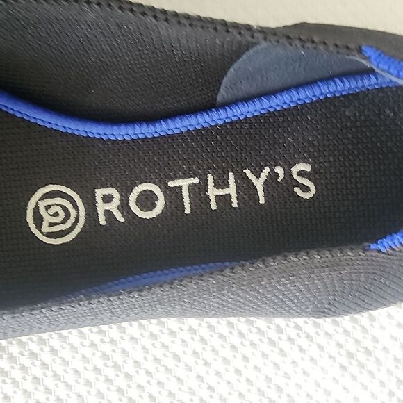 Rothy's The Flat pointy toe blue Women's Size 7.5 Triple Stitch Slip On S… - Picture 10 of 11